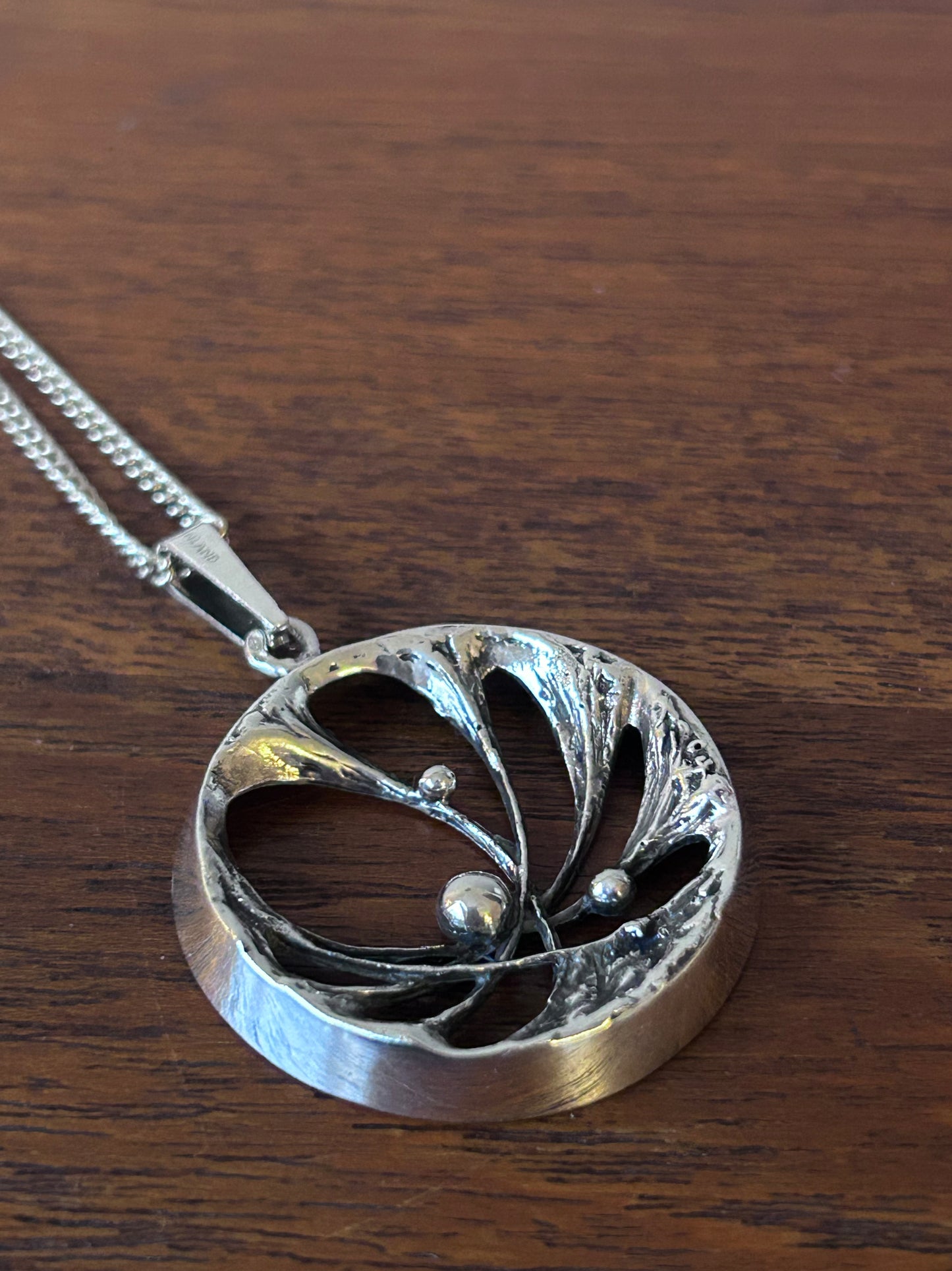 Karl Laine - hänge i silver, Spiderweb