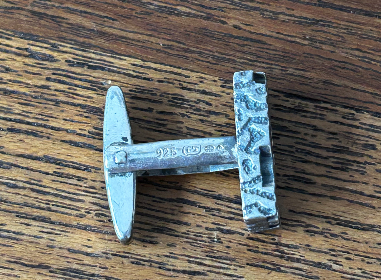 Modernist Silver cufflinks - Franz Scheuerle - Germany 1970's
