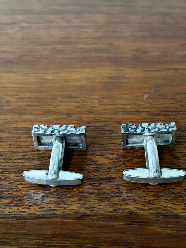 Modernist Silver cufflinks - Franz Scheuerle - Germany 1970's