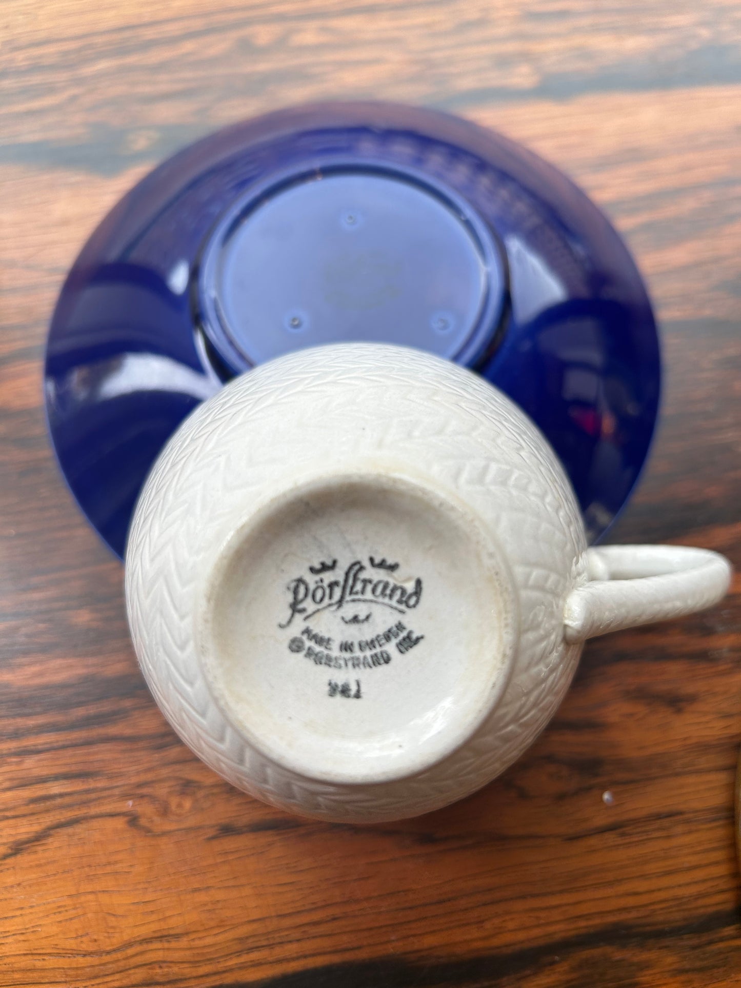 Teacup - Rörstrand - Hertha Bengtson - Blue Fire