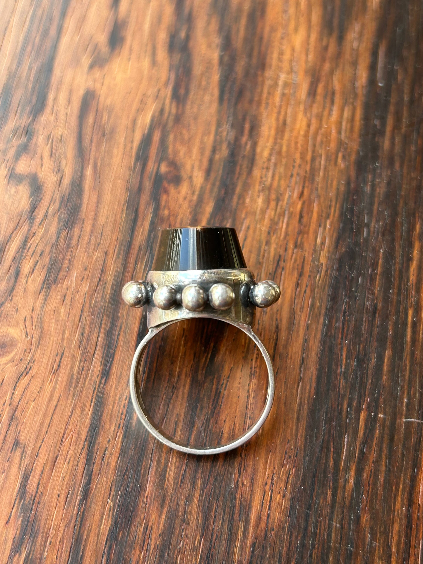 Silver ring with a Tiger's eye - Erik Granit - Finland