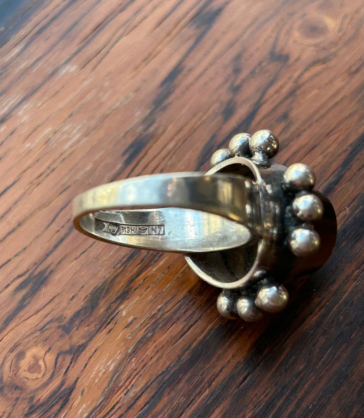 Silver ring with a Tiger's eye - Erik Granit - Finland
