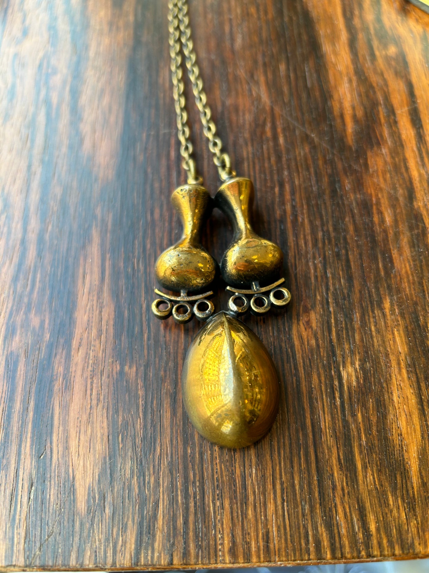Vintage bronze pendant - Jorma Laine