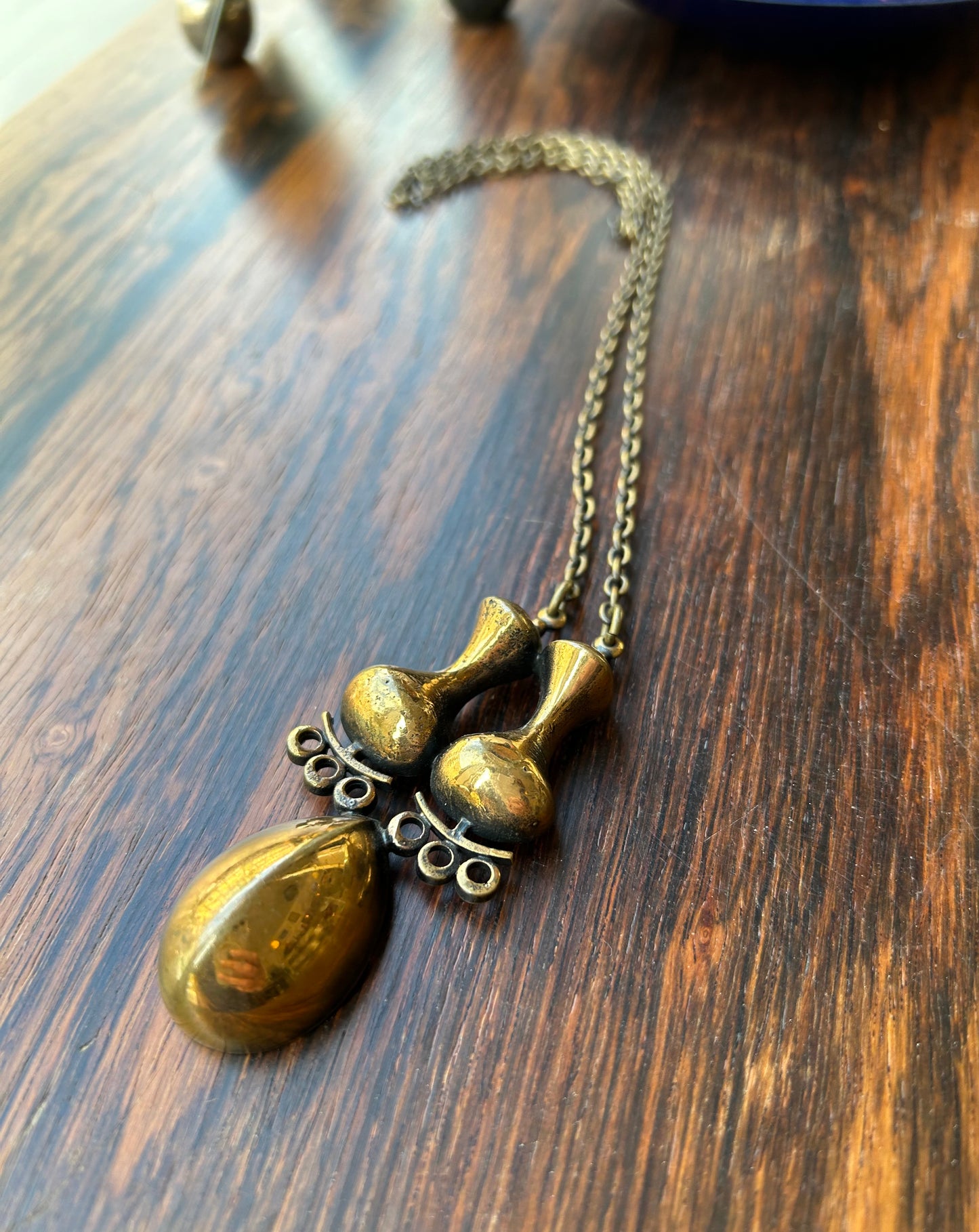 Vintage bronze pendant - Jorma Laine