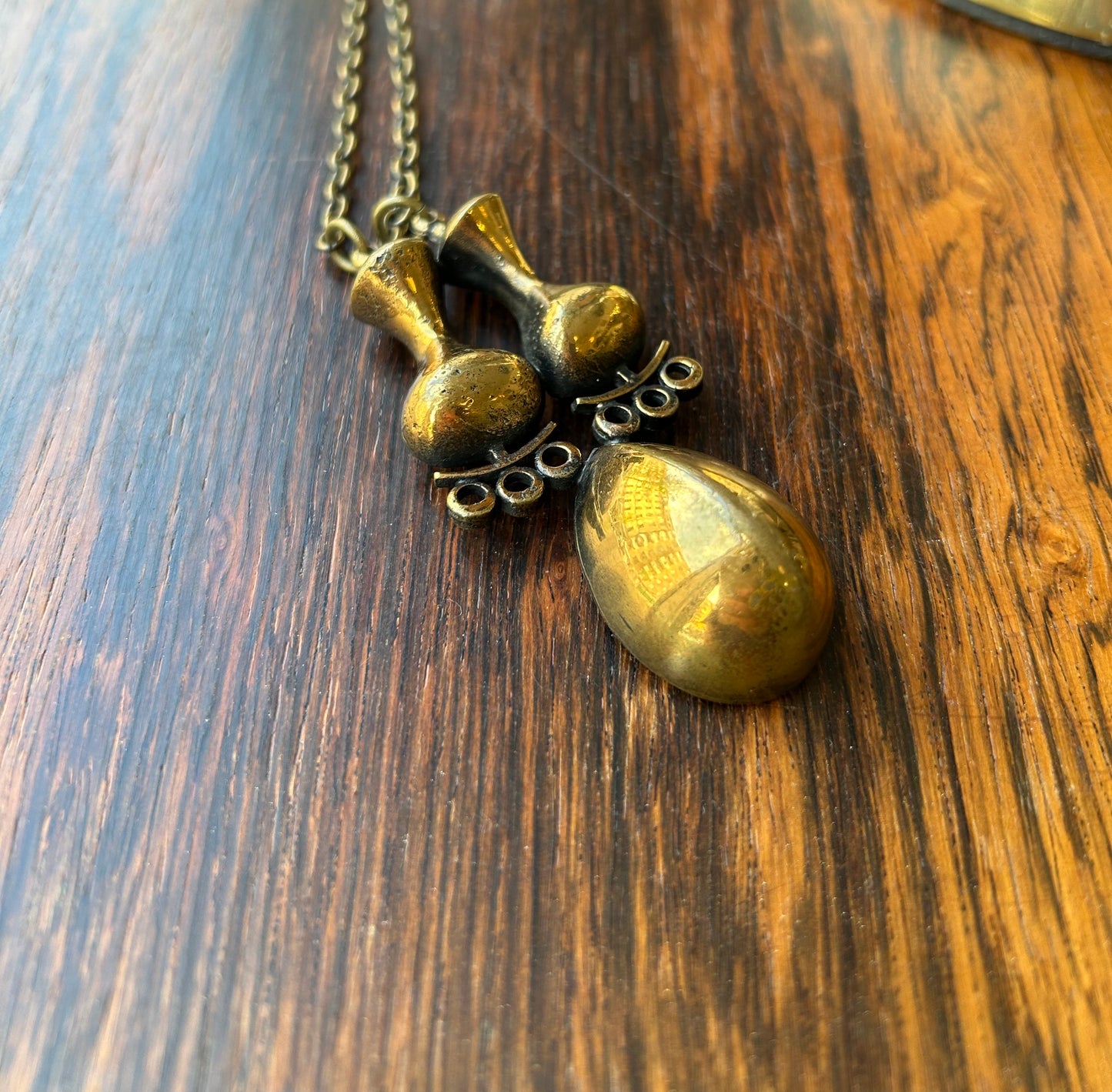 Vintage bronze pendant - Jorma Laine