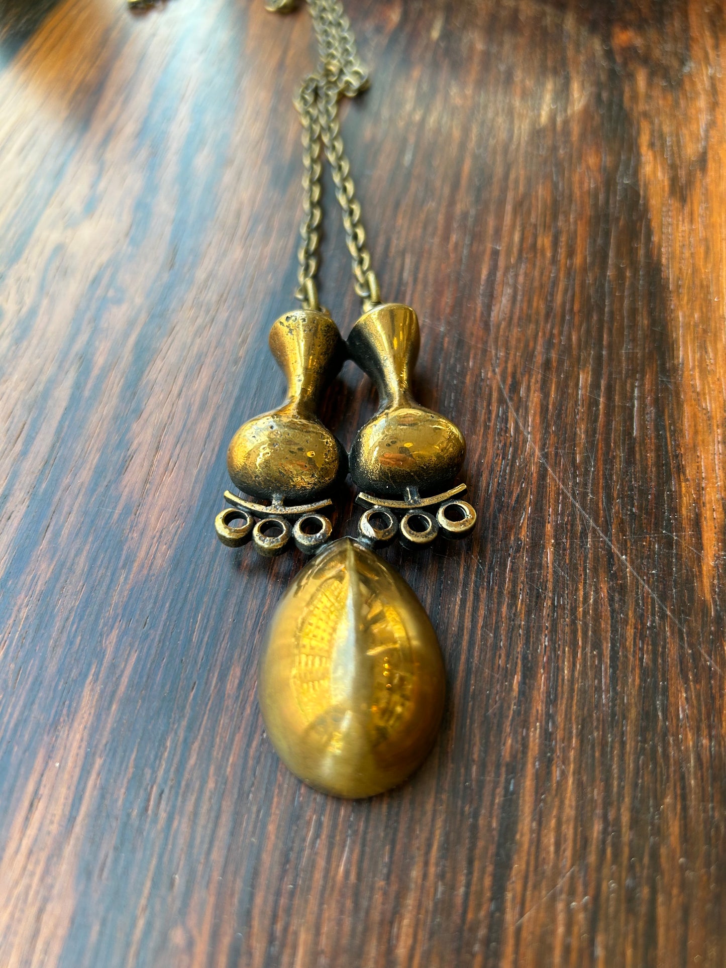 Vintage bronze pendant - Jorma Laine
