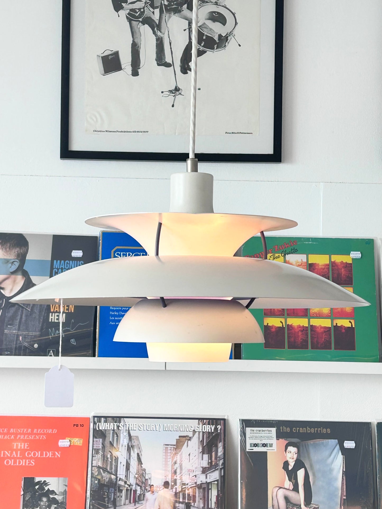 Poul Henningsen - PH 5 Taklampa - Vit och blå