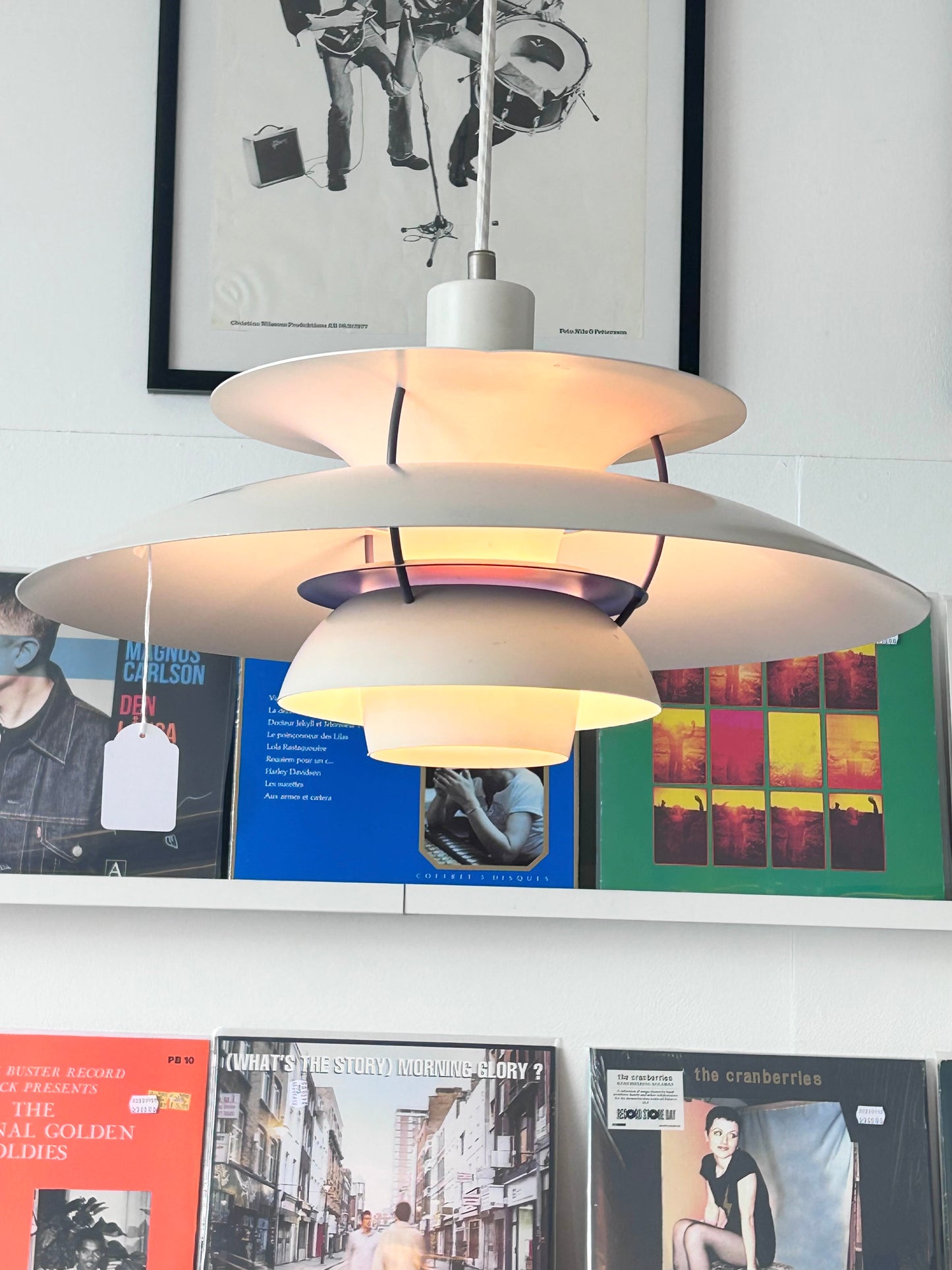 Poul Henningsen - PH 5 Taklampa - Vit och blå