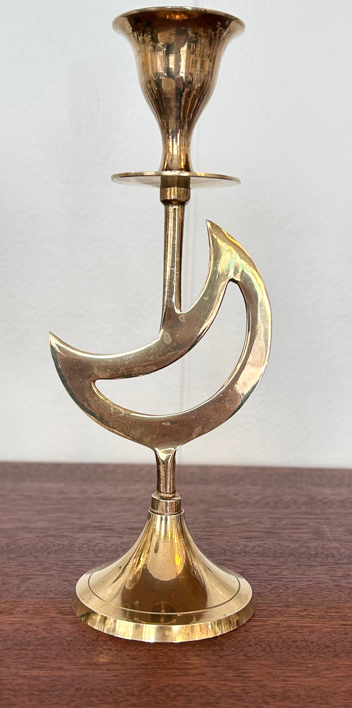 Ljusstake - Månstjära - Mässing