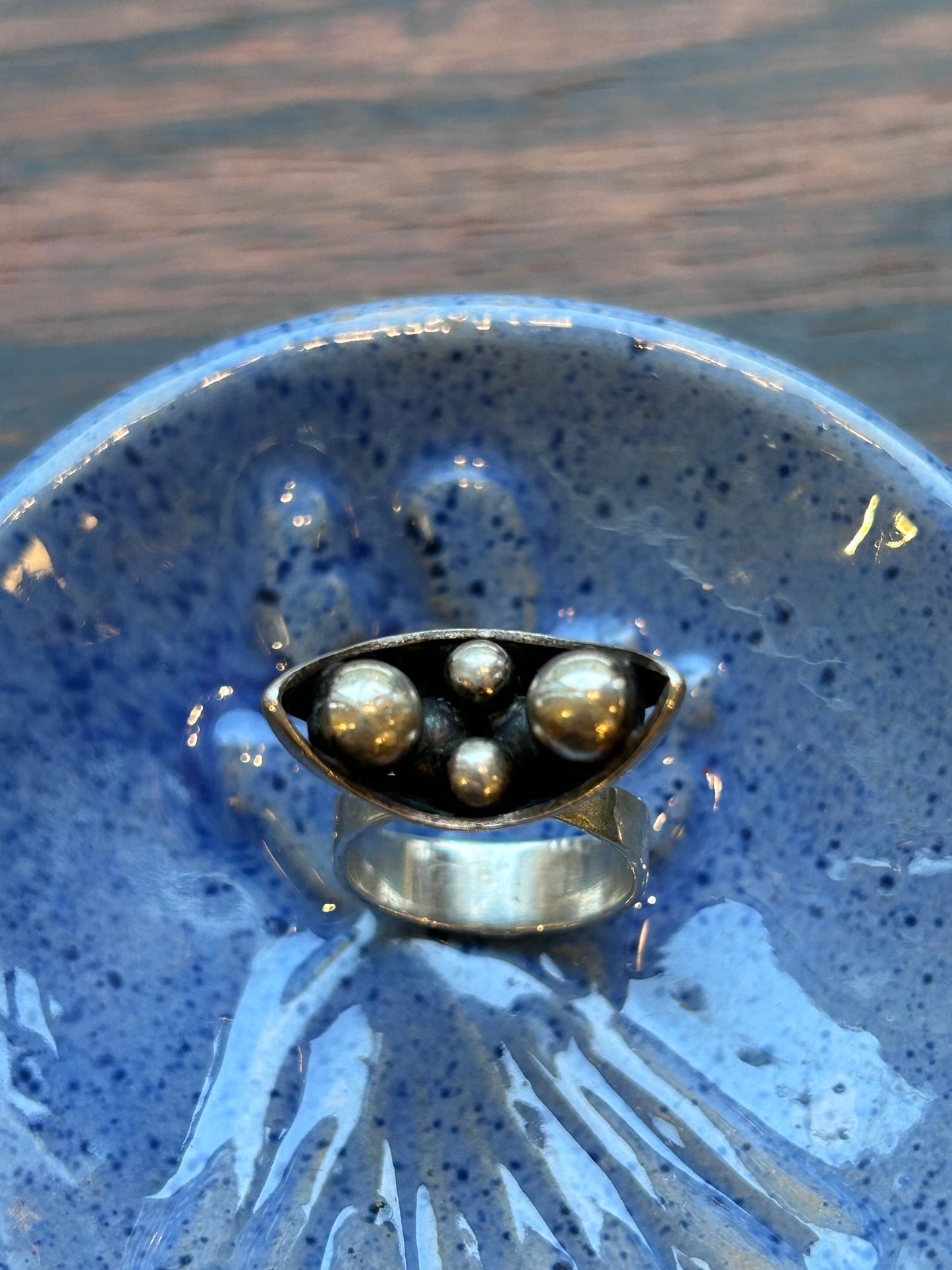 Modernist silver ring - Georg Kaplan 1968
