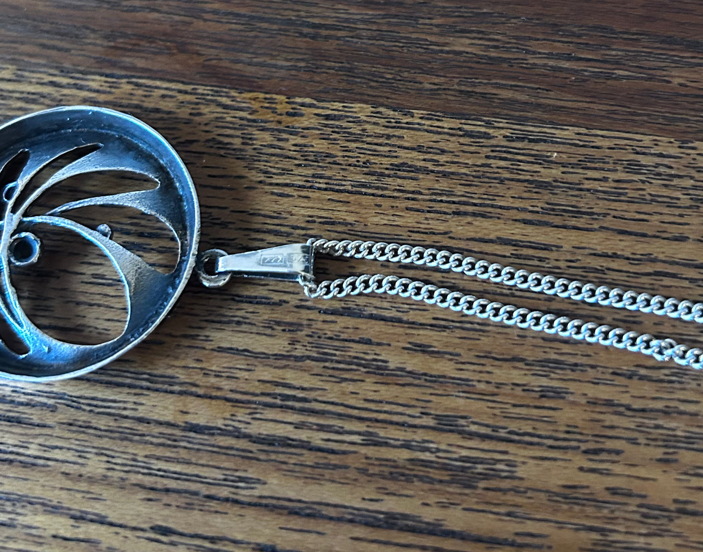 Karl Laine - hänge i silver, Spiderweb