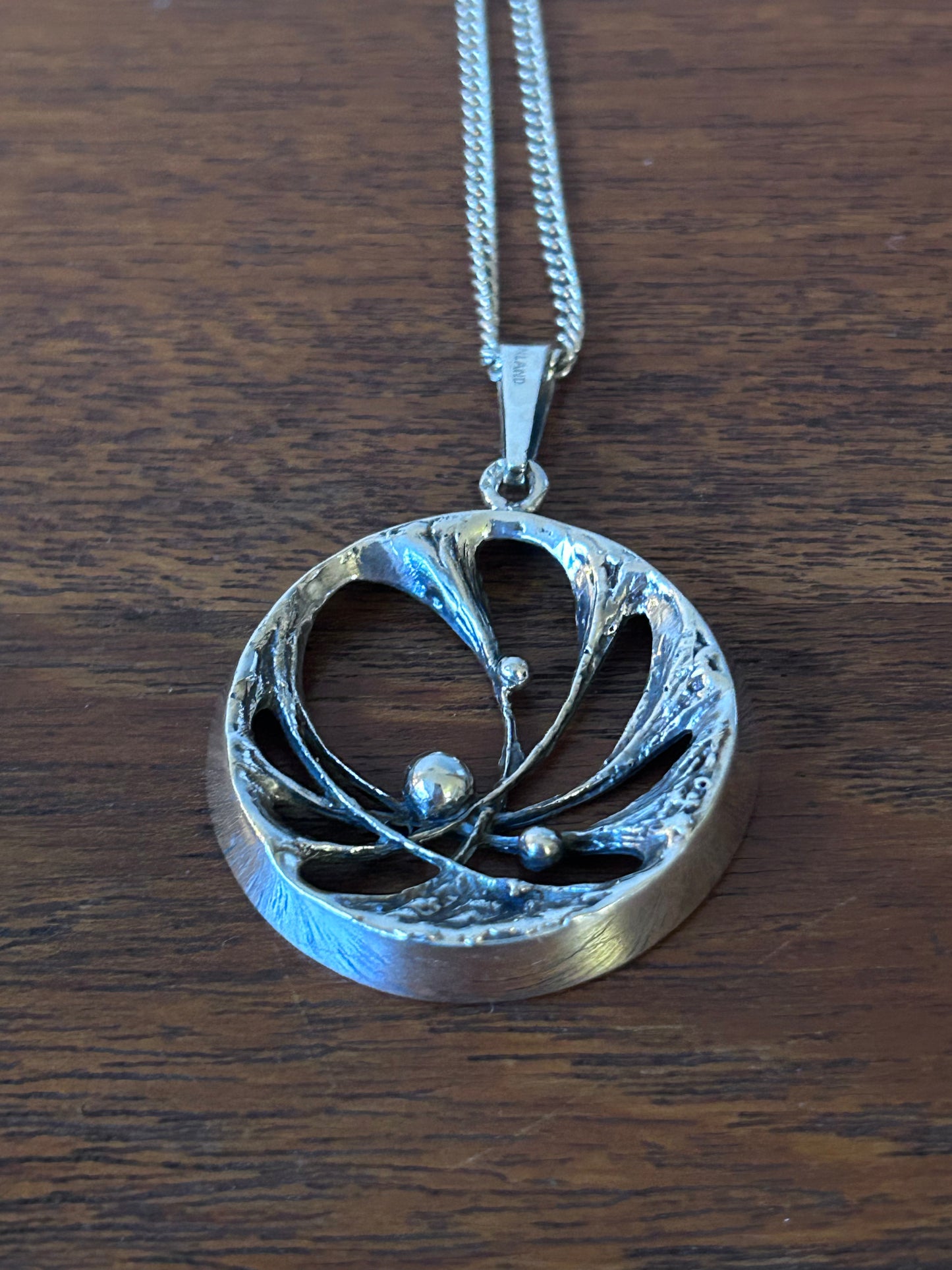 Karl Laine - hänge i silver, Spiderweb