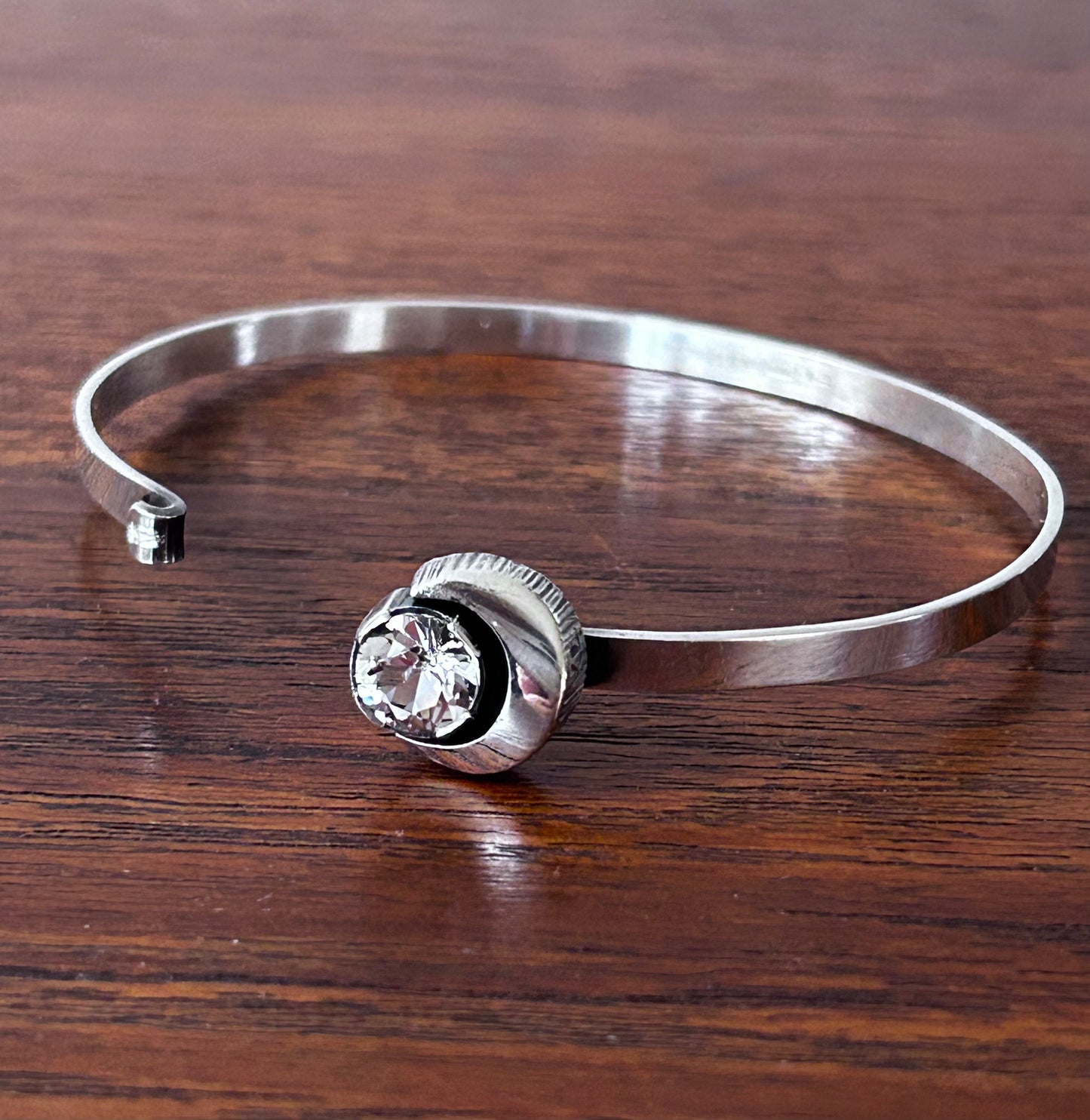 Karl Laine - Silverarmband med bergkristall