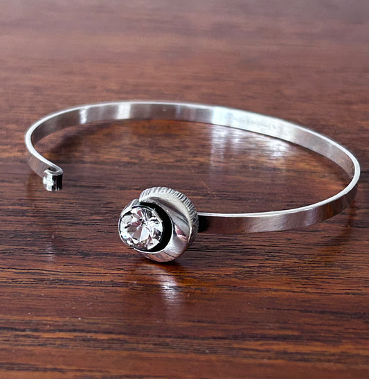 Karl Laine - Silverarmband med bergkristall