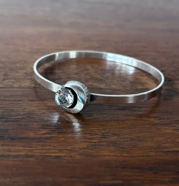 Karl Laine - Silverarmband med bergkristall