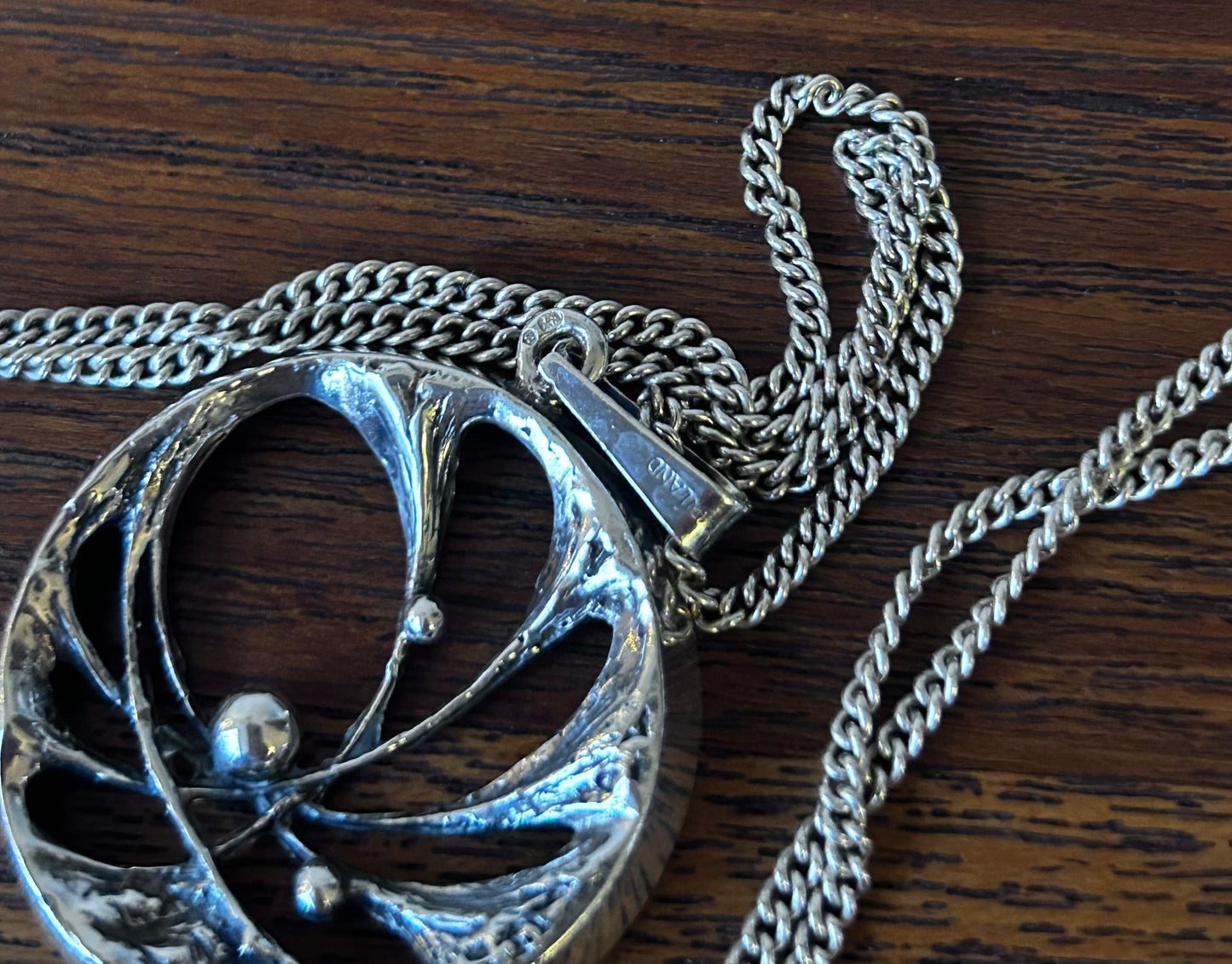 Karl Laine - hänge i silver, Spiderweb