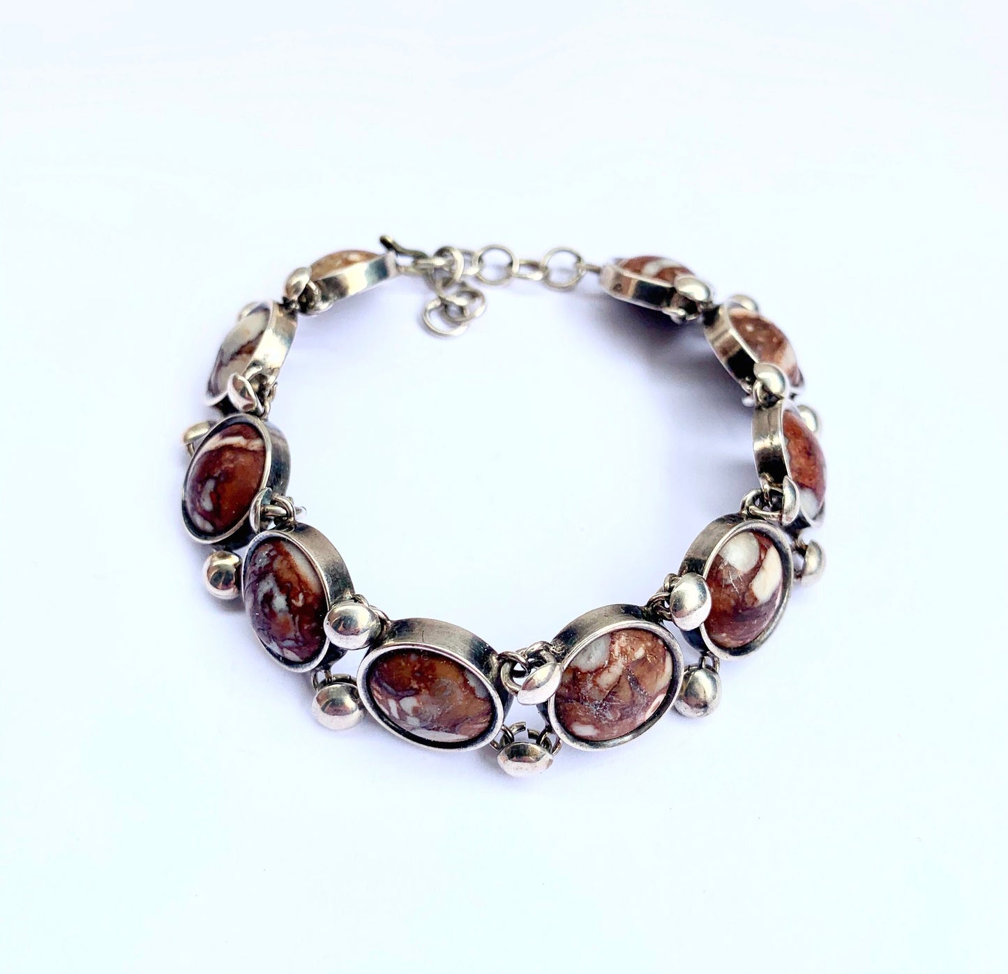 Silver Bracelet with Öländsk Limestone - Sweden