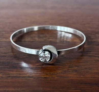 Karl Laine - Silverarmband med bergkristall