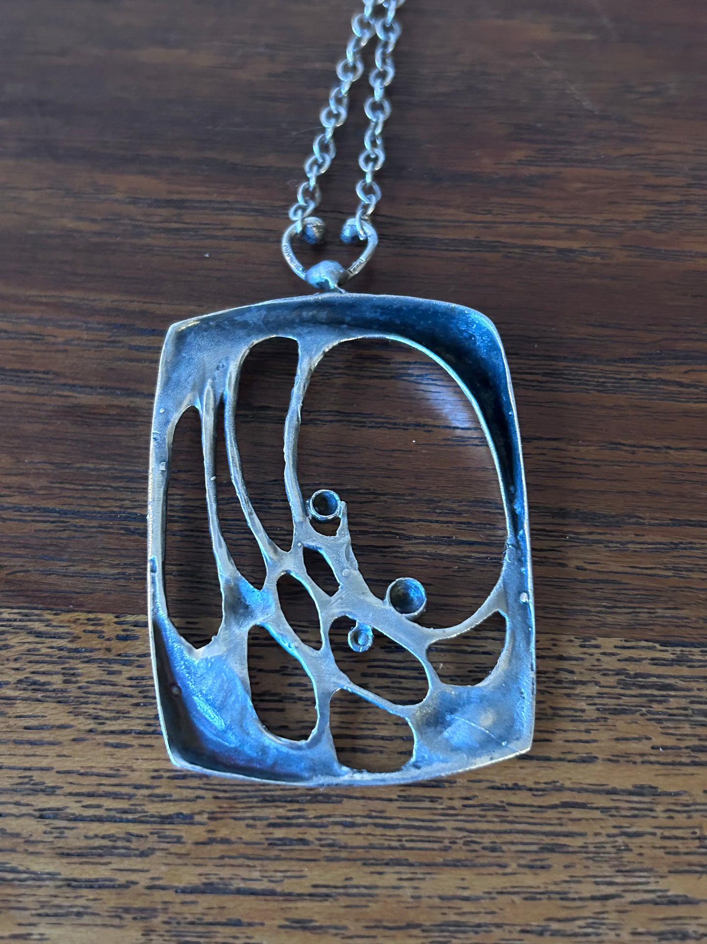 Karl Laine - Stort hänge i silver, spiderweb