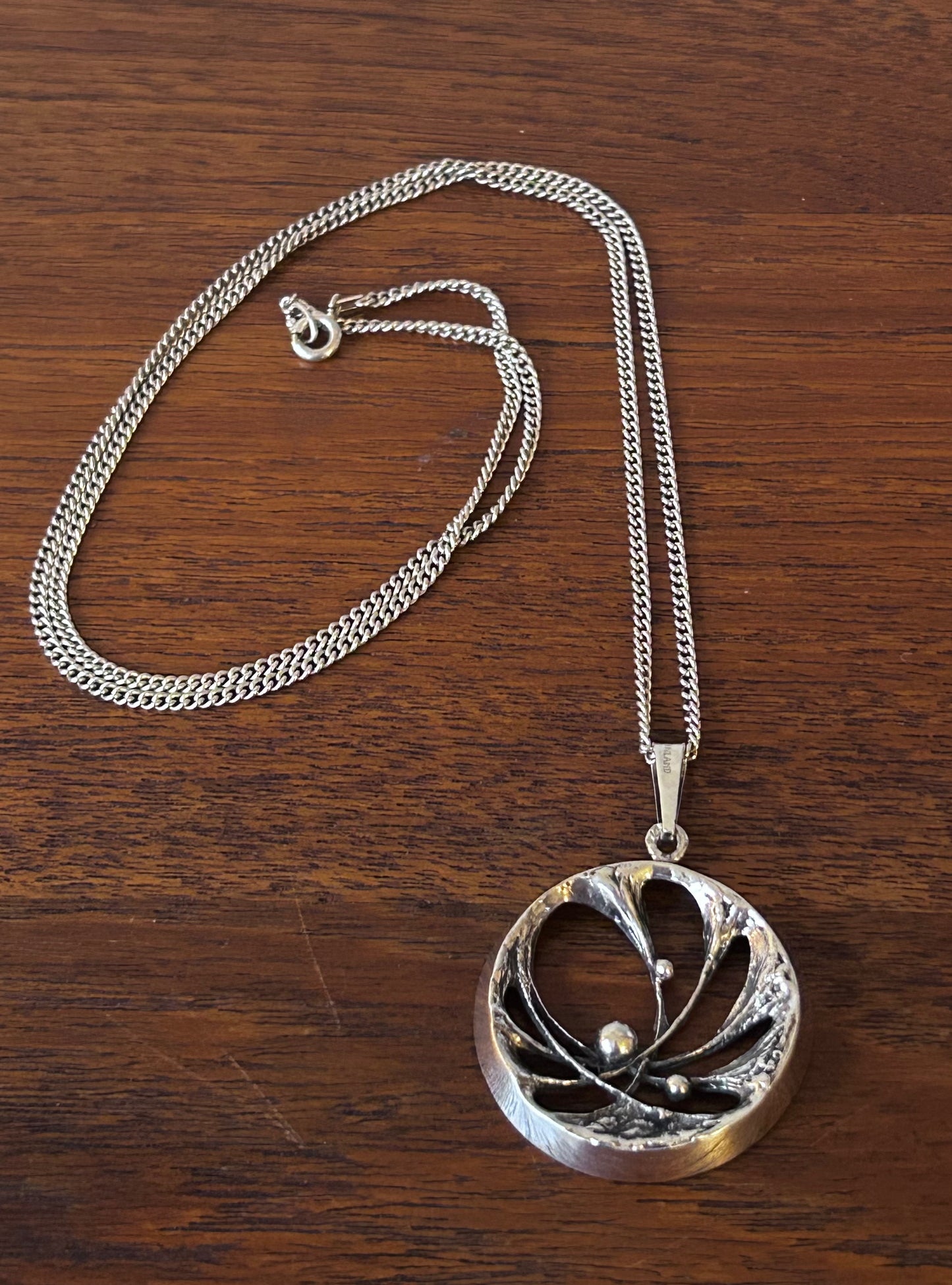 Karl Laine - hänge i silver, Spiderweb