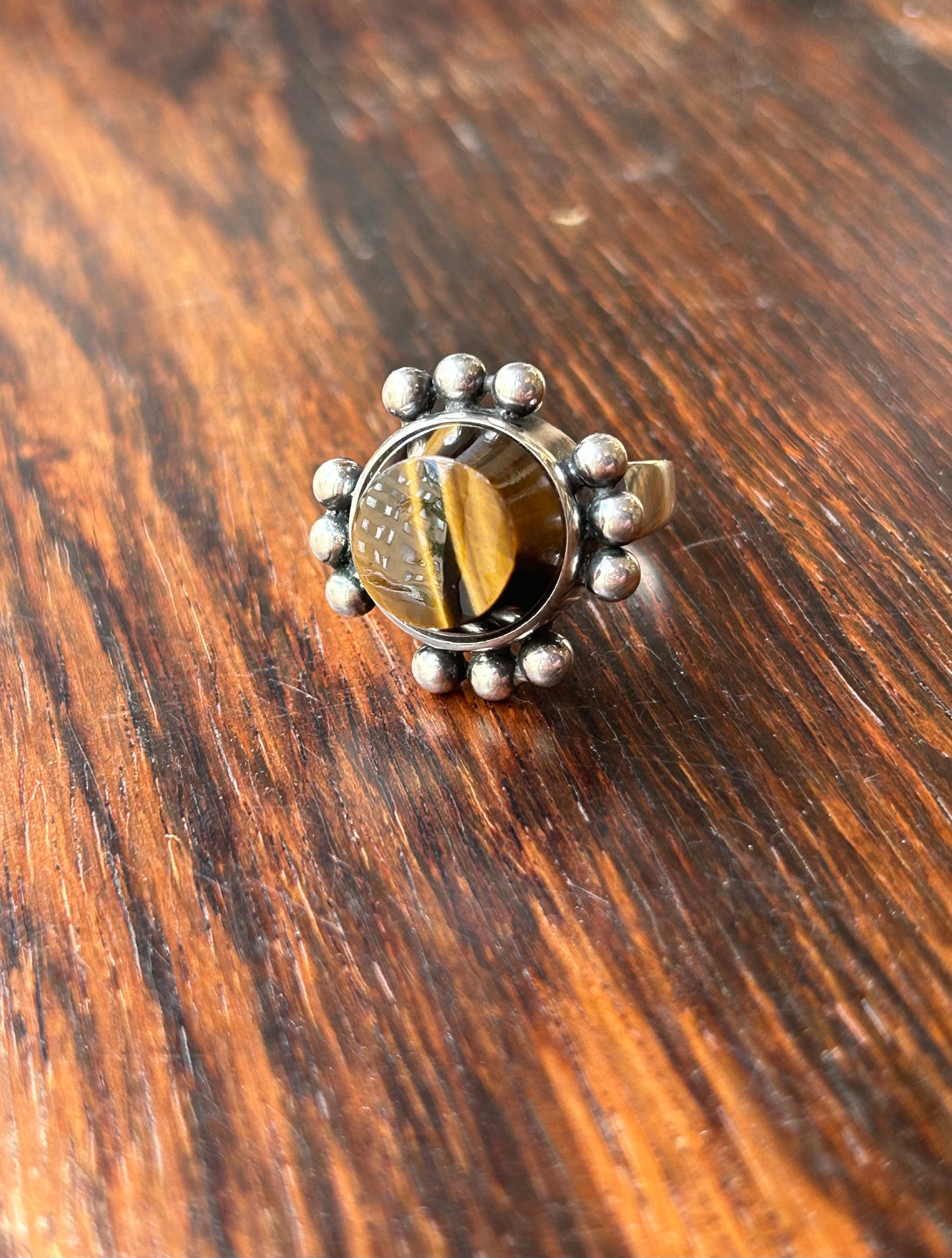 Silver ring with a Tiger's eye - Erik Granit - Finland