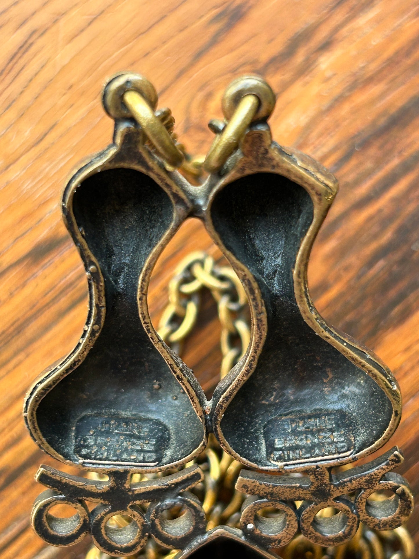 Vintage bronze pendant - Jorma Laine