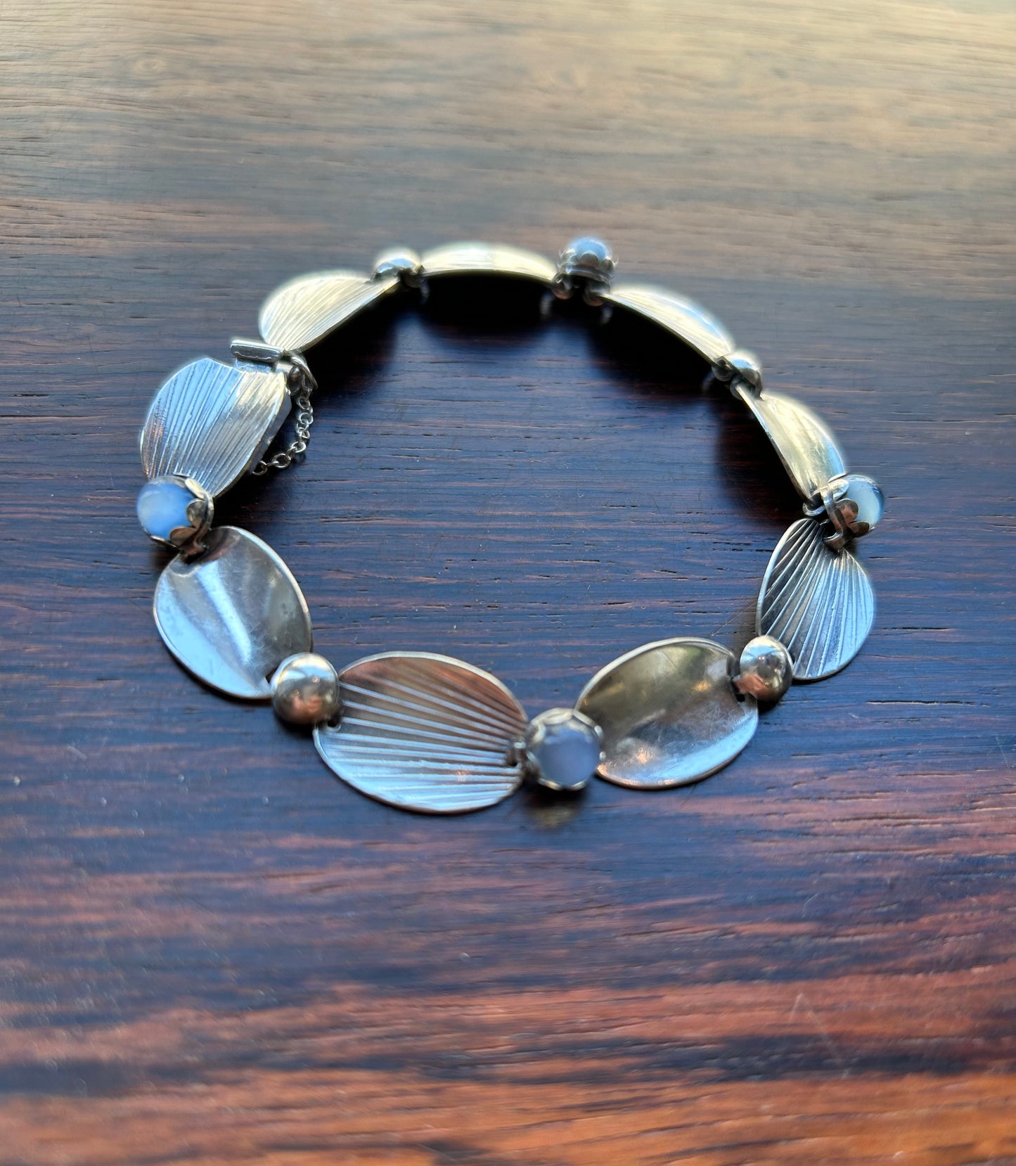 Silver bracelet with chalcedony - Alton, Falköping
