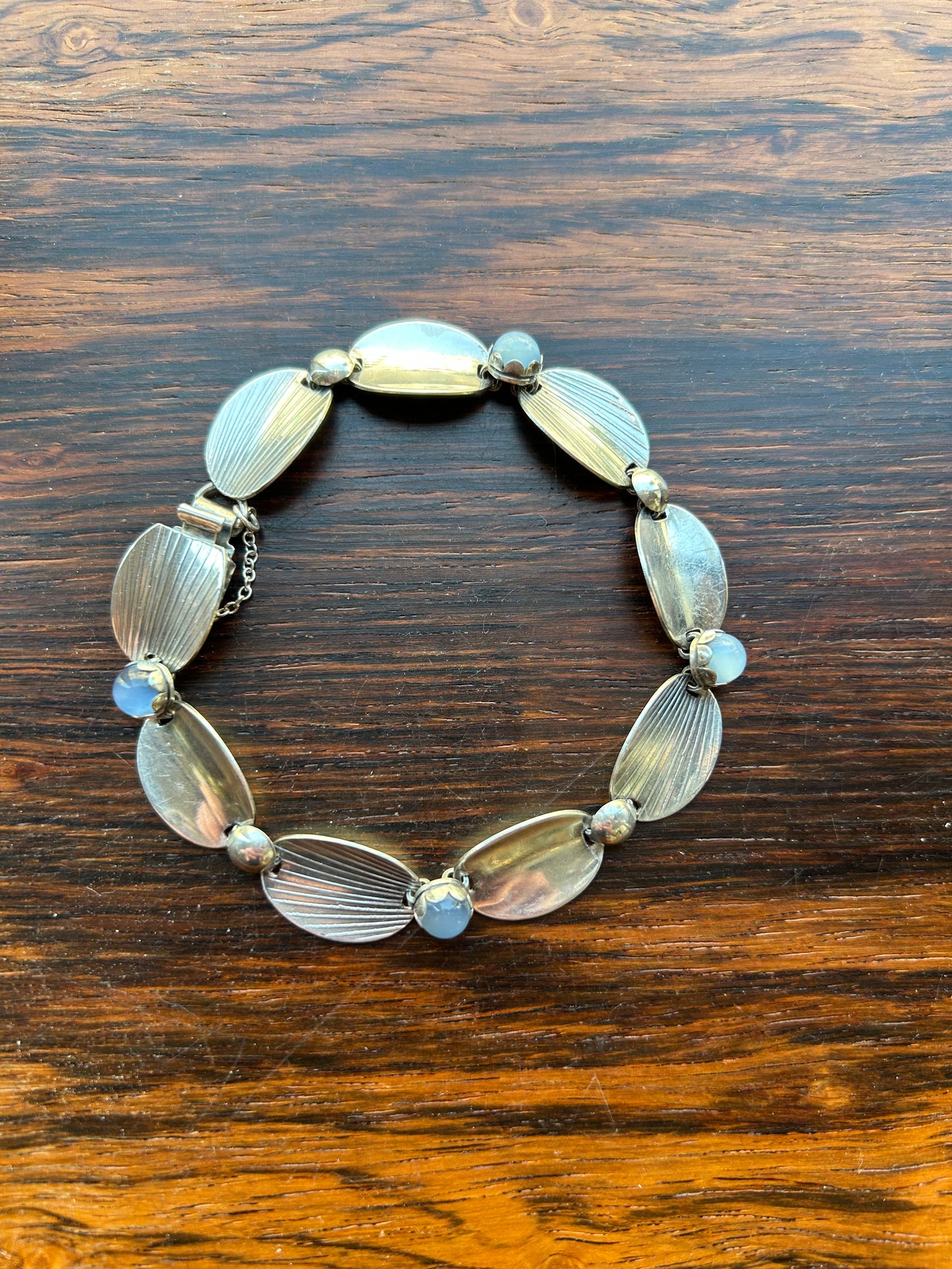 Silver bracelet with chalcedony - Alton, Falköping