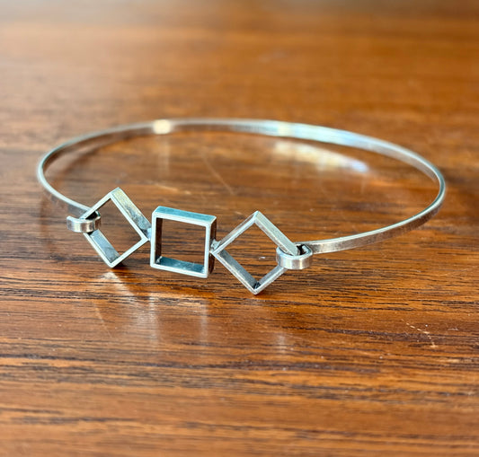 Modernistiskt silverarmband - Salovaara, Finland