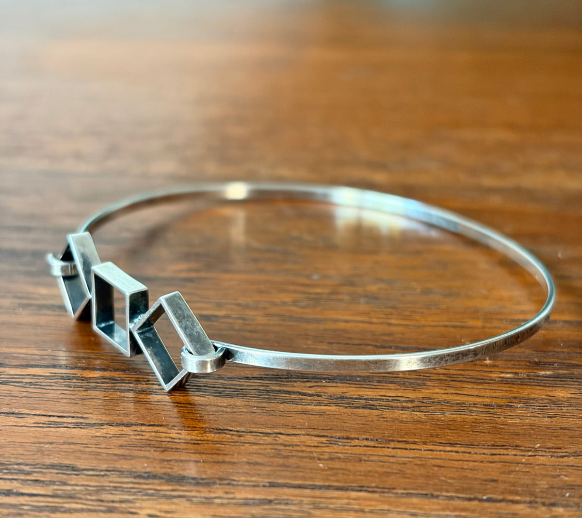 Modernistiskt silverarmband - Salovaara, Finland