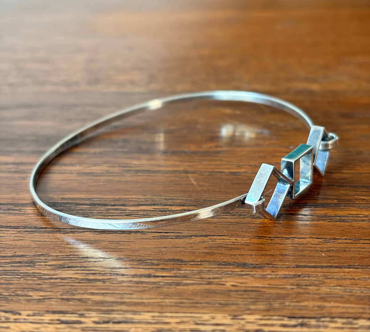 Modernistiskt silverarmband - Salovaara, Finland