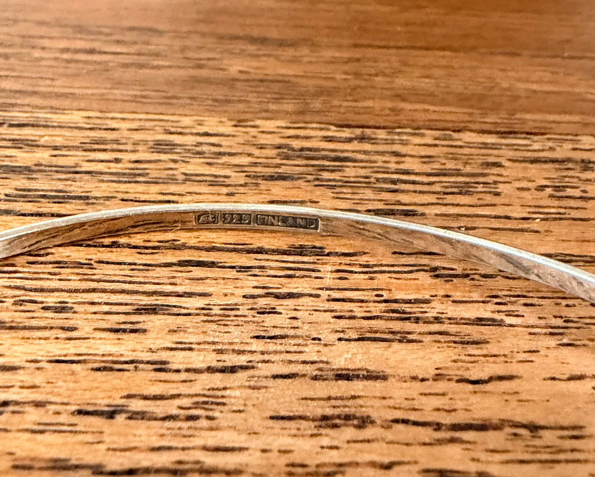 Modernistiskt silverarmband - Salovaara, Finland