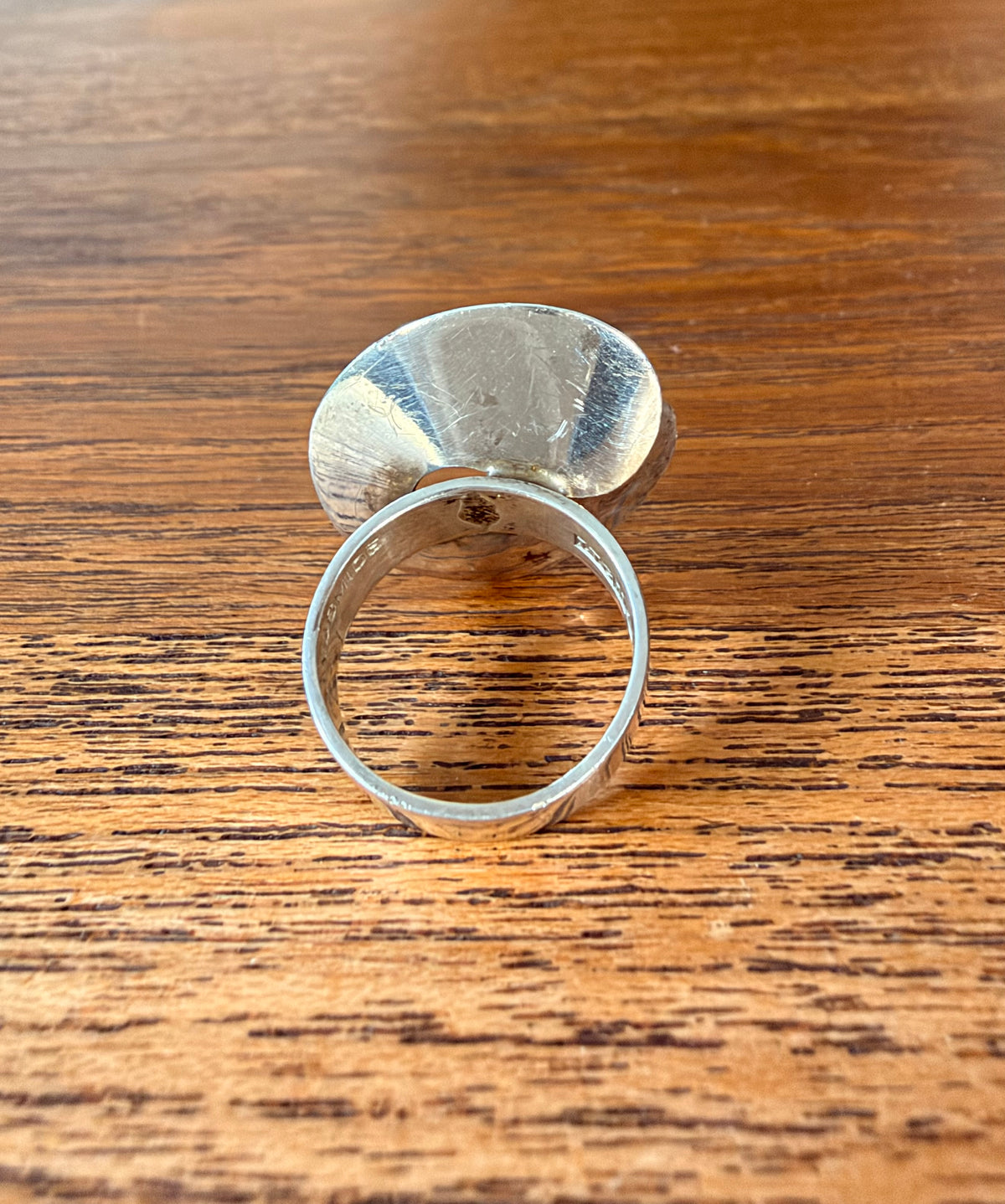 Modernistisk silverring - Claes Liljeroth, Malmö 1975