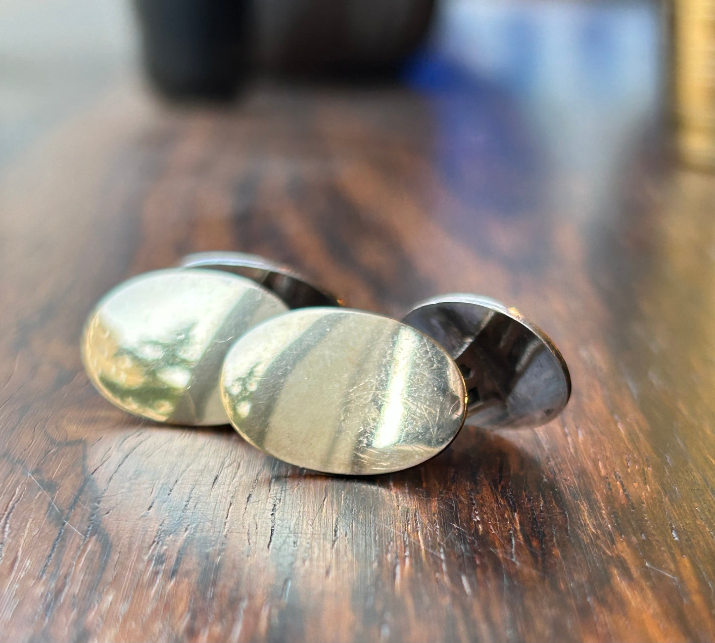 Gilded silver cufflinks - Gothenburg 1948