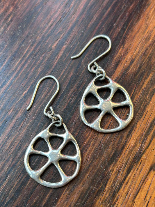 Silver earrings - Juhls Historical no 153