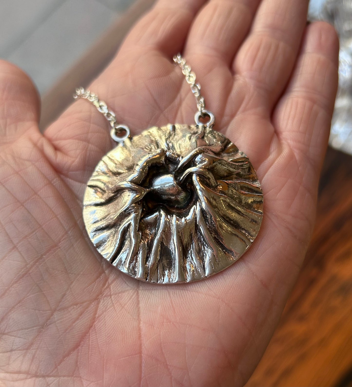 Large silver Pendant  - Matti J Hyvärinen - Siro Koru