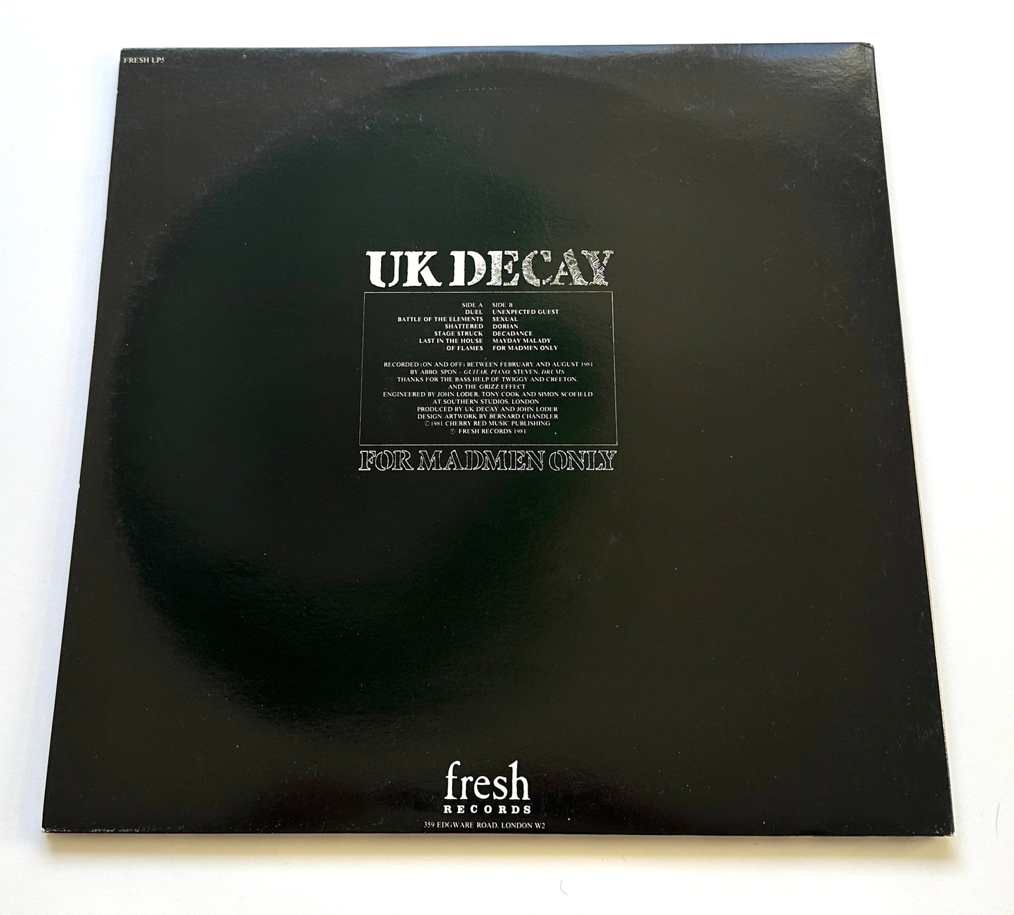 UK Decay – For madmen only