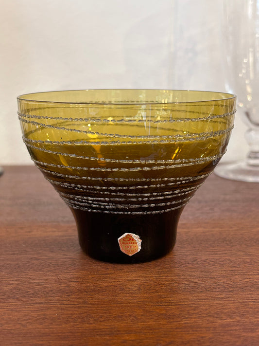 Sea Glasbruk - Coupeglas -  Dessertskål - Bärnstensfärgad