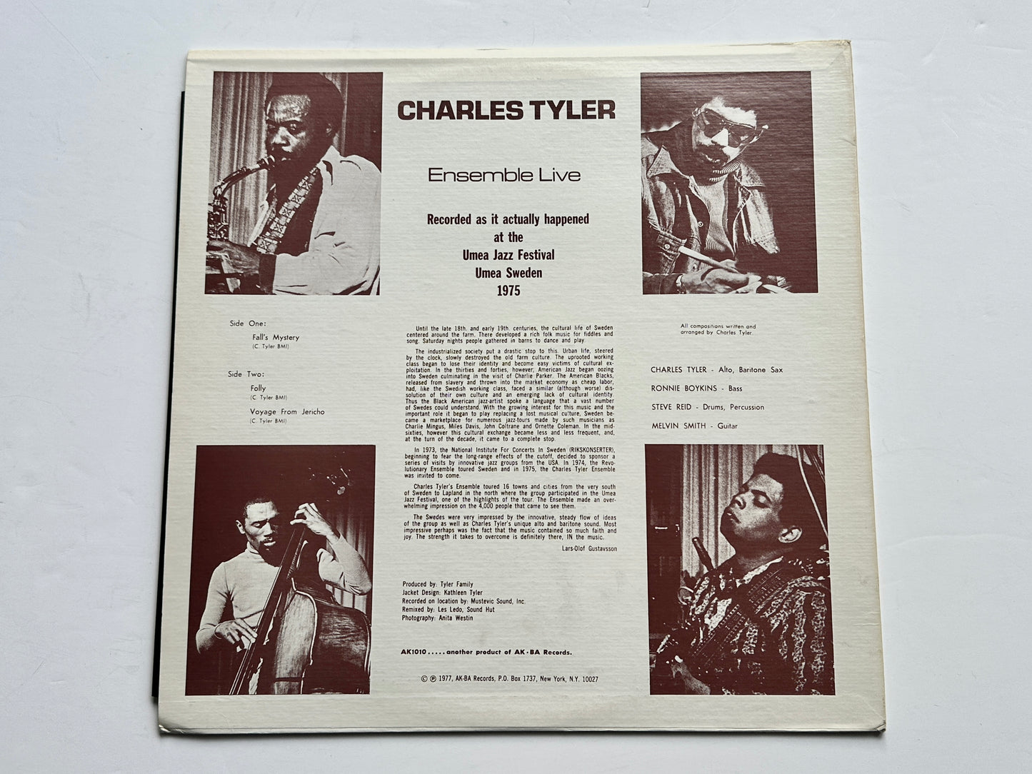 Charles Tyler – Live In Europe: Jazz Festival Umeå