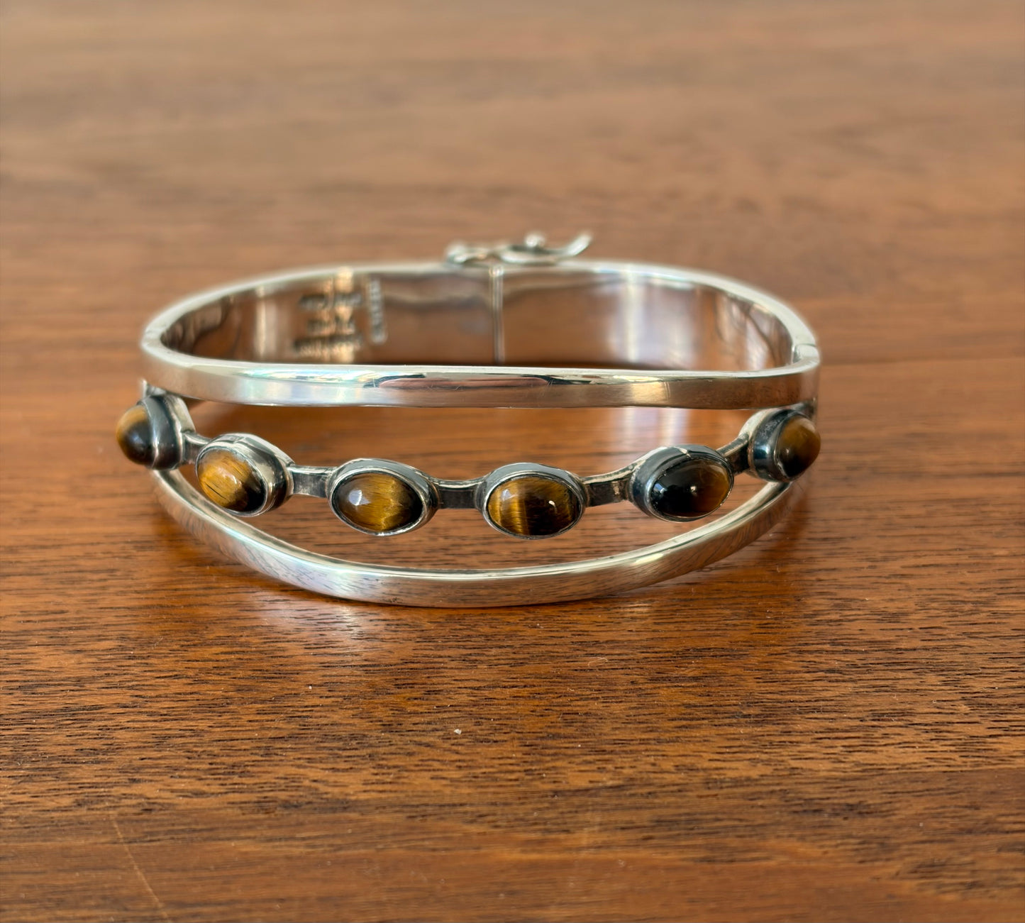 Silverarmband med tigeröga - Mexiko