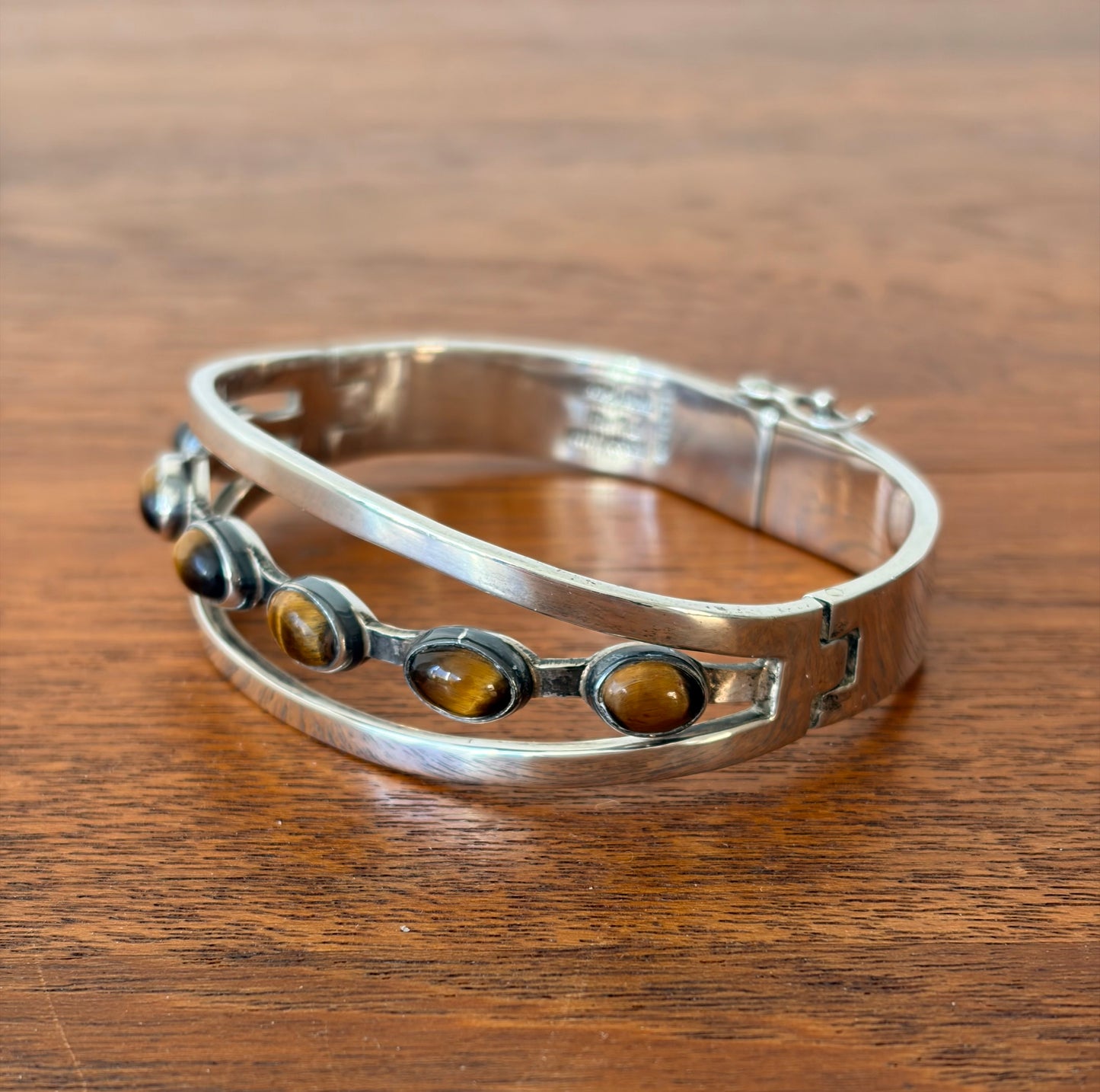 Silverarmband med tigeröga - Mexiko