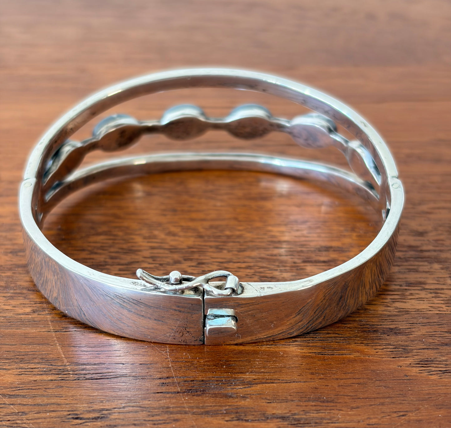 Silverarmband med tigeröga - Mexiko
