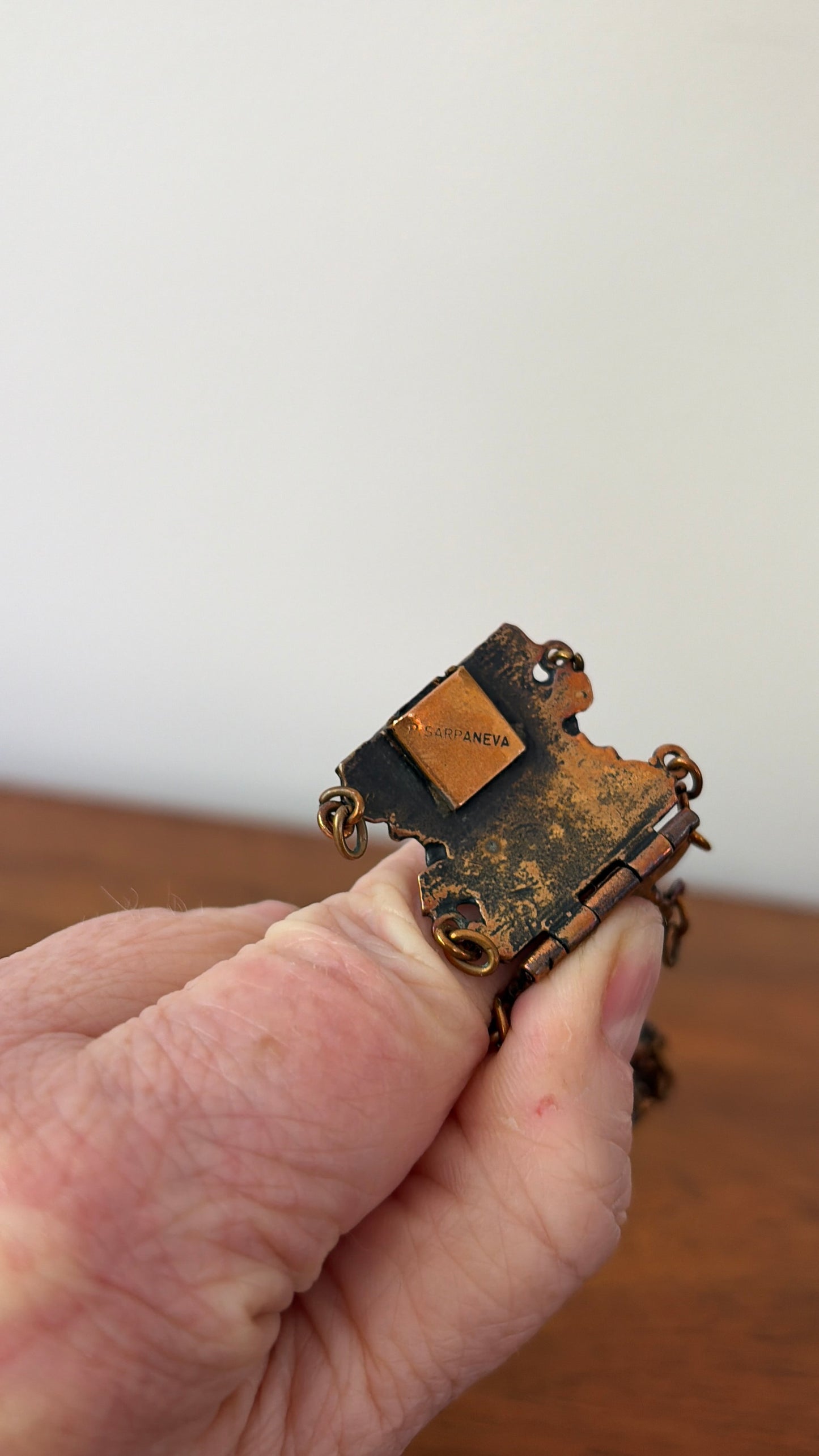 Pentti Sarpaneva - bronze bracelet - Turun Hopea Finland 1970s