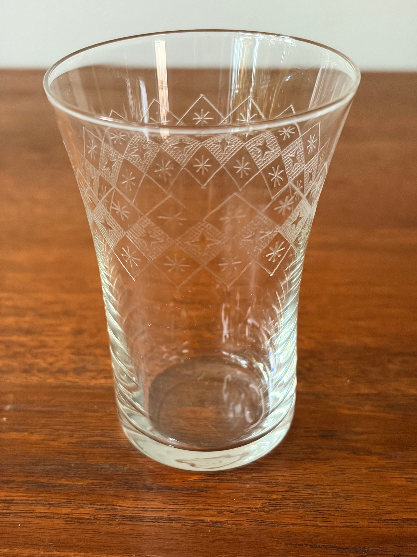 Åfors - Selterglas pantograferad dekor stjärnor