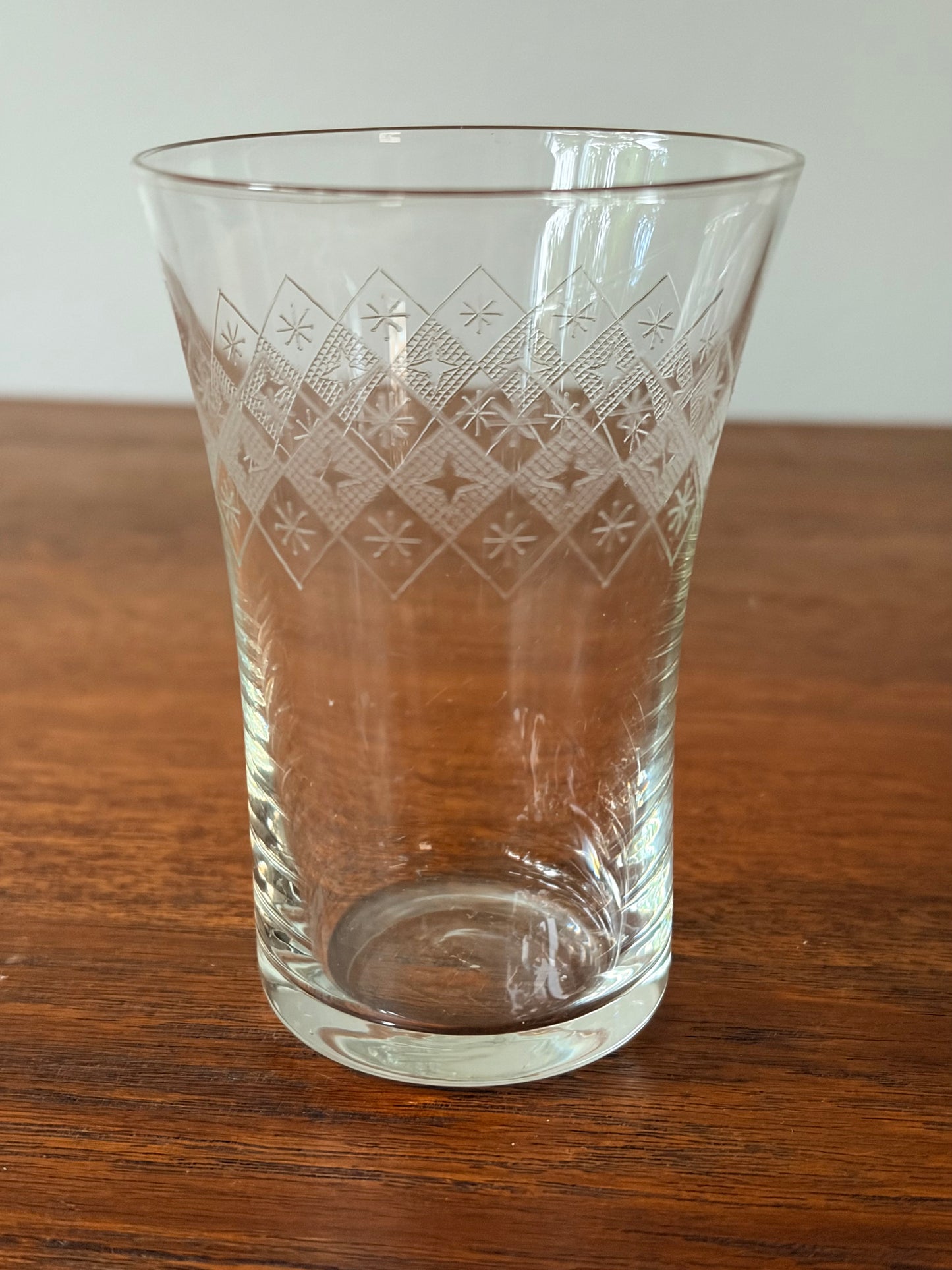 Åfors - Selterglas pantograferad dekor stjärnor