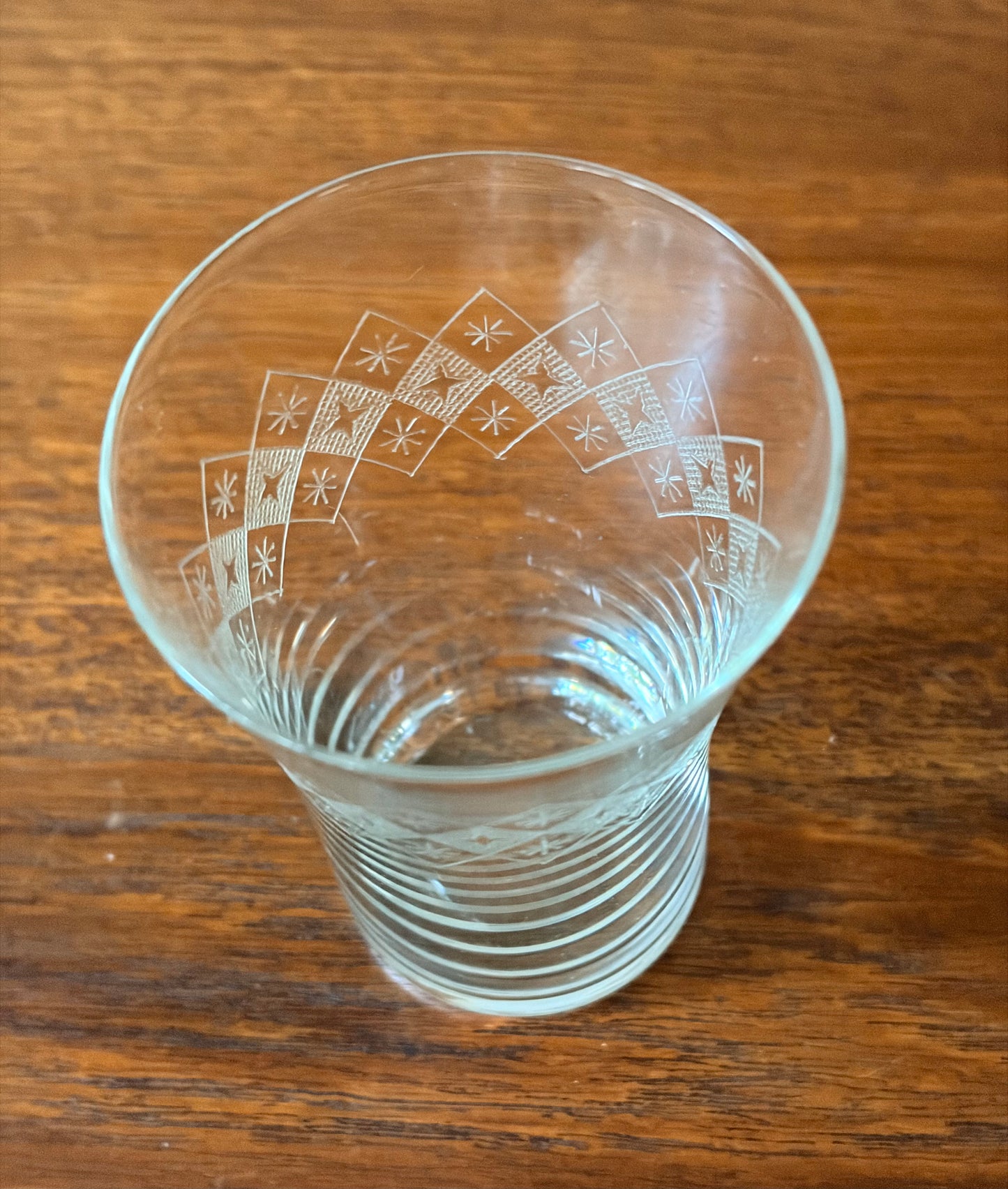 Åfors - Selterglas pantograferad dekor stjärnor